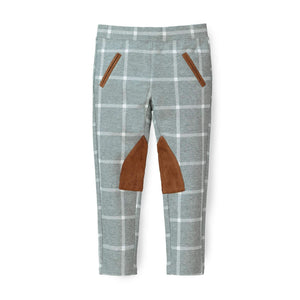 Organic Cotton Ponte Riding Baby Pant, Gray