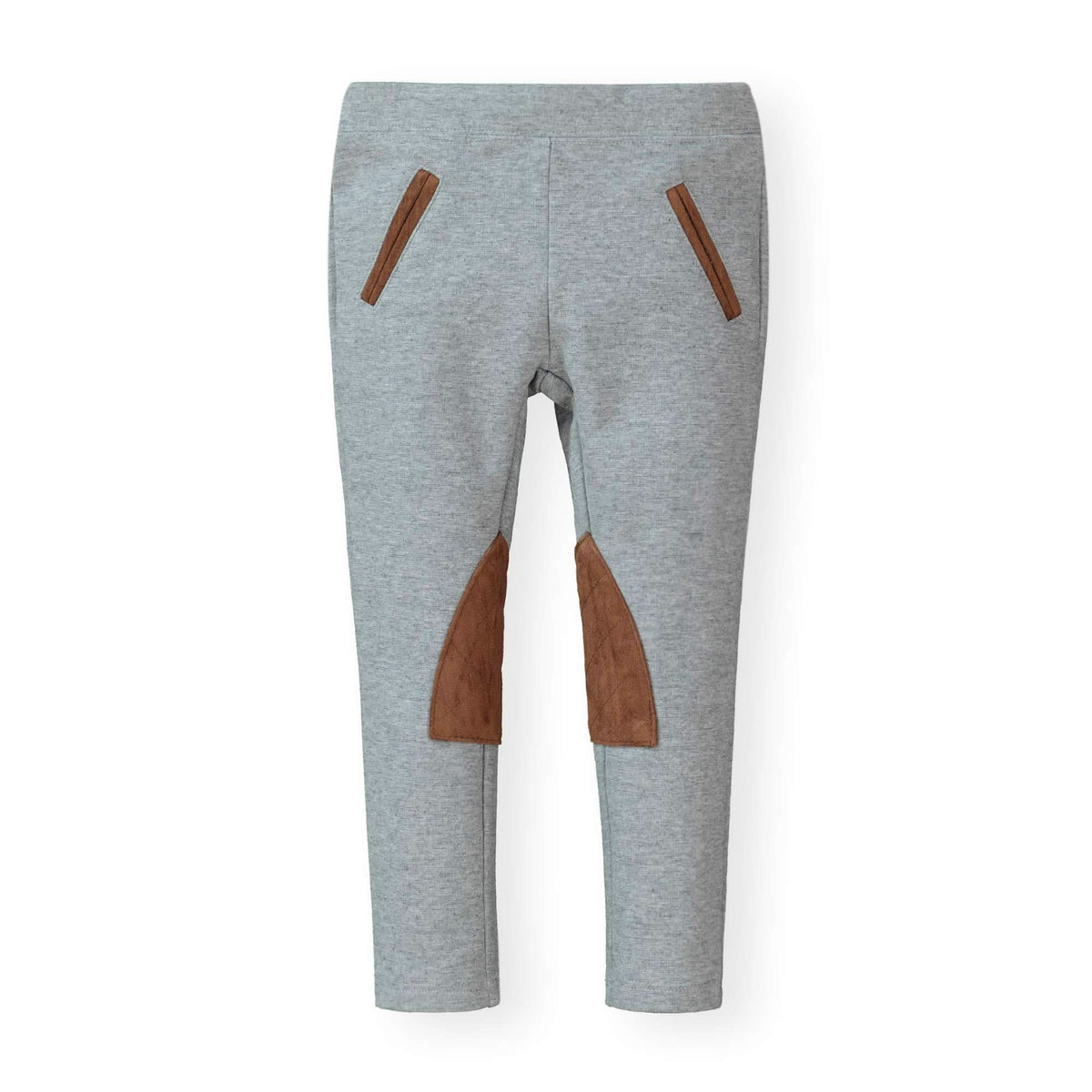 Organic Cotton Ponte Riding Baby Pant, Gray