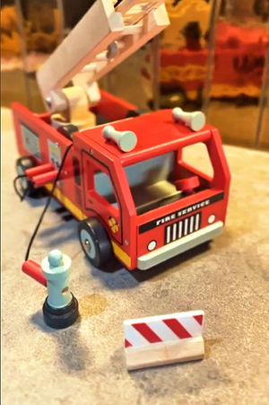 Red Fire Engine | Mentari Wooden Toys