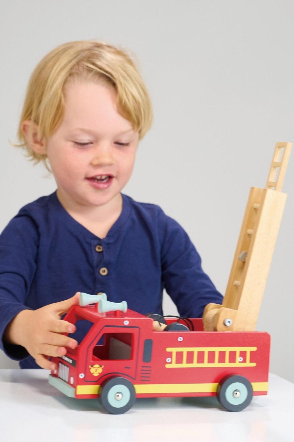 Red Fire Engine | Mentari Wooden Toys