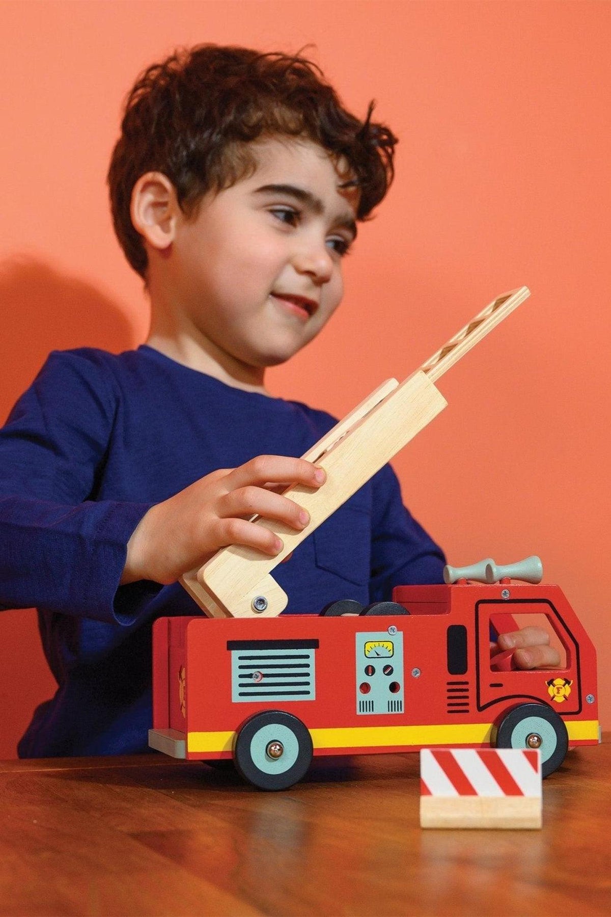 Red Fire Engine | Mentari Wooden Toys
