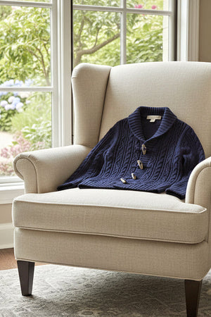 Hope & Henry Shawl Collar Cardigan | 100% Organic Cotton